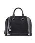 Alma PM, &pound;550, Handbags, Black, Patent Leather, Front view